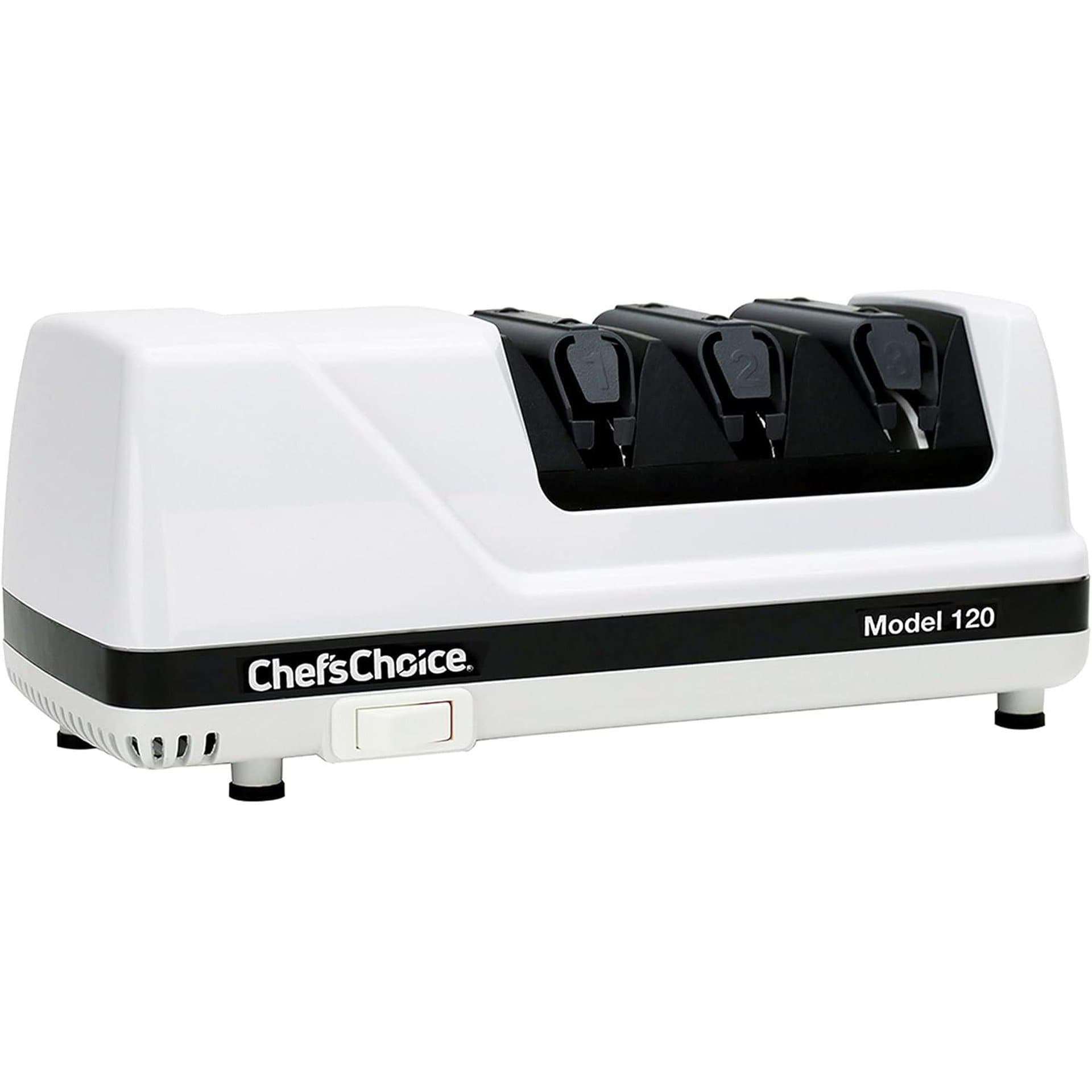 Професионално електрическо точило за ножове - Chef’sChoice 120 с 3 етапа и 100 % диамантени абразиви