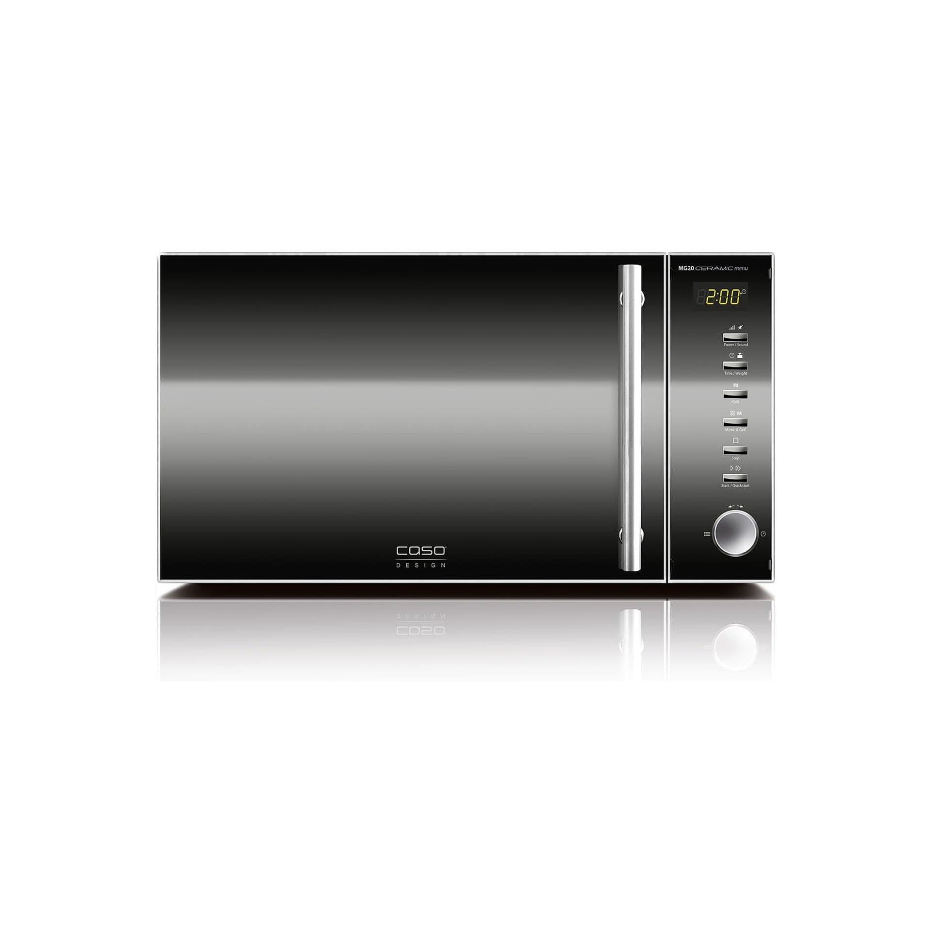 Микровълнова фурна с грил - CASO MG20 Ceramic menu 2 in 1 900 W 1000 W грил 20 L неръждаема стомана