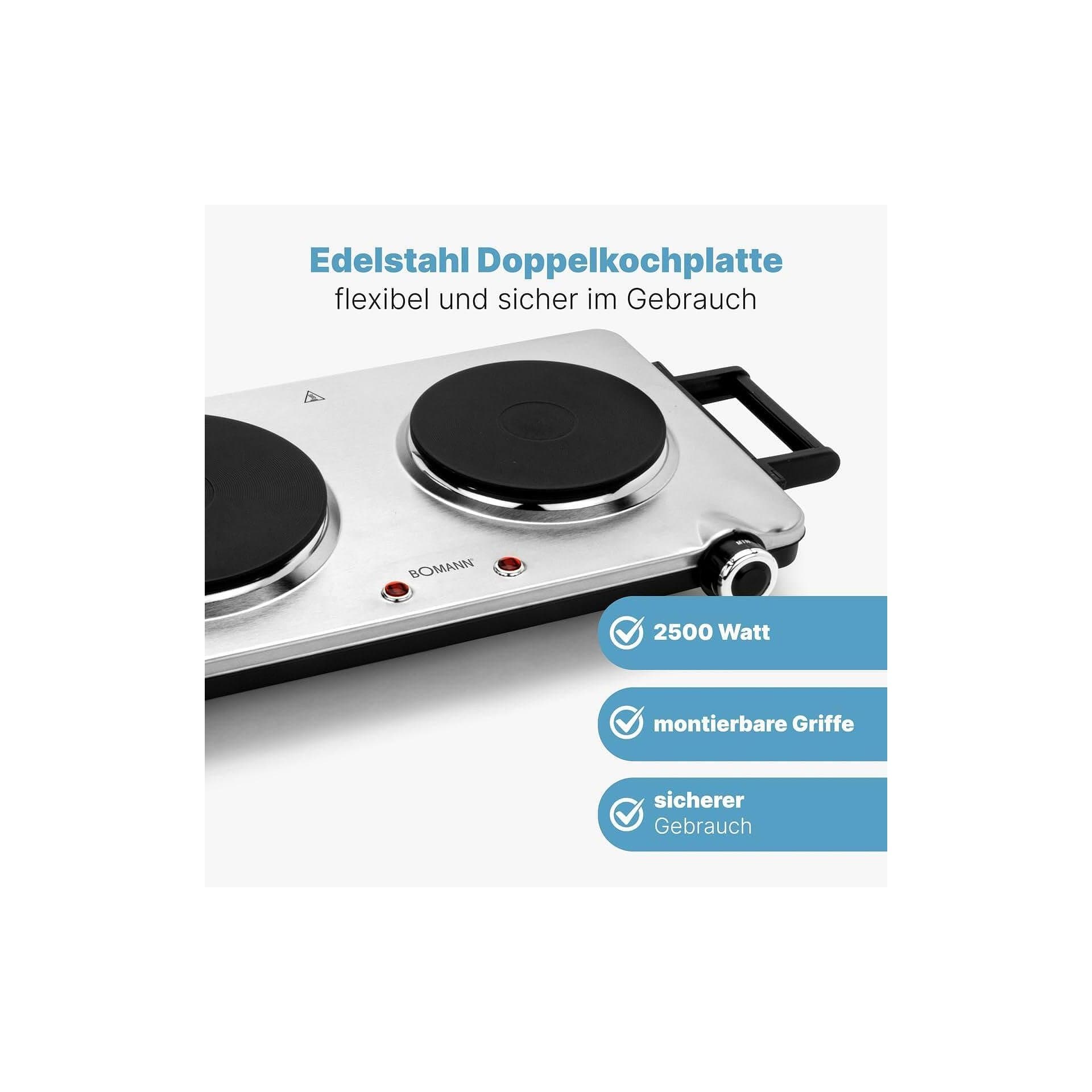 Електрически котлон - Bomann DKP 5033 CB 2500 W двоен 7