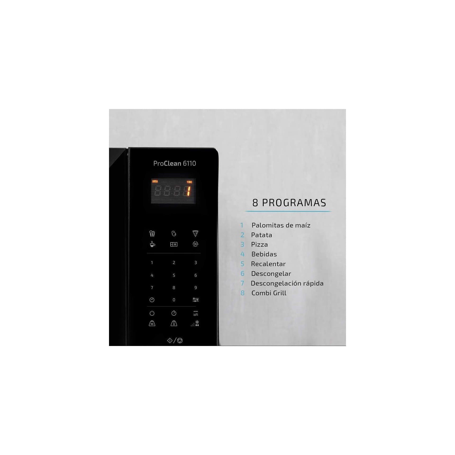 Микровълнова фурна с грил - Cecotec Pro Clean 6110 800 W 1000 W грил 23 L 8 програми 4