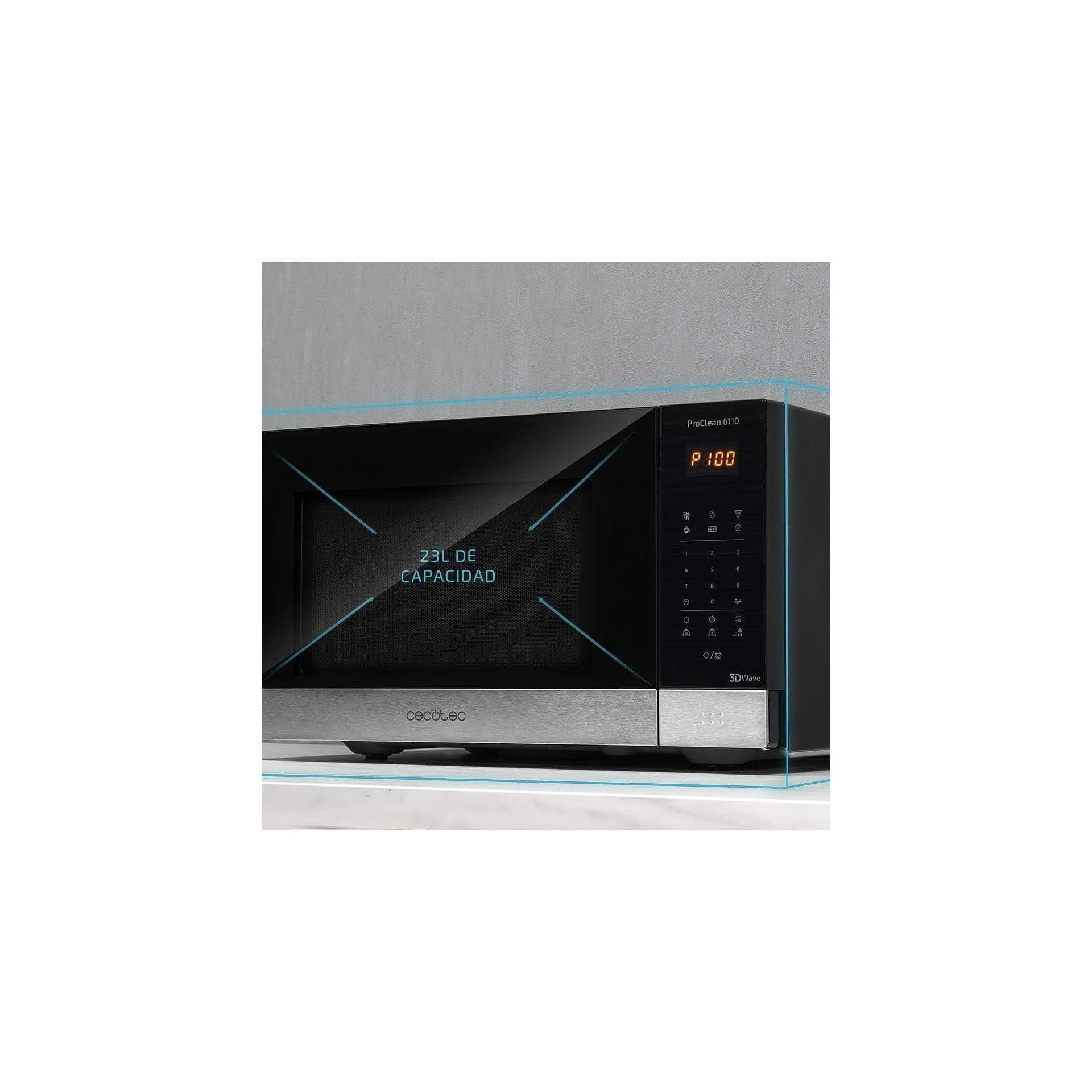 Микровълнова фурна с грил - Cecotec Pro Clean 6110 800 W 1000 W грил 23 L 8 програми 6