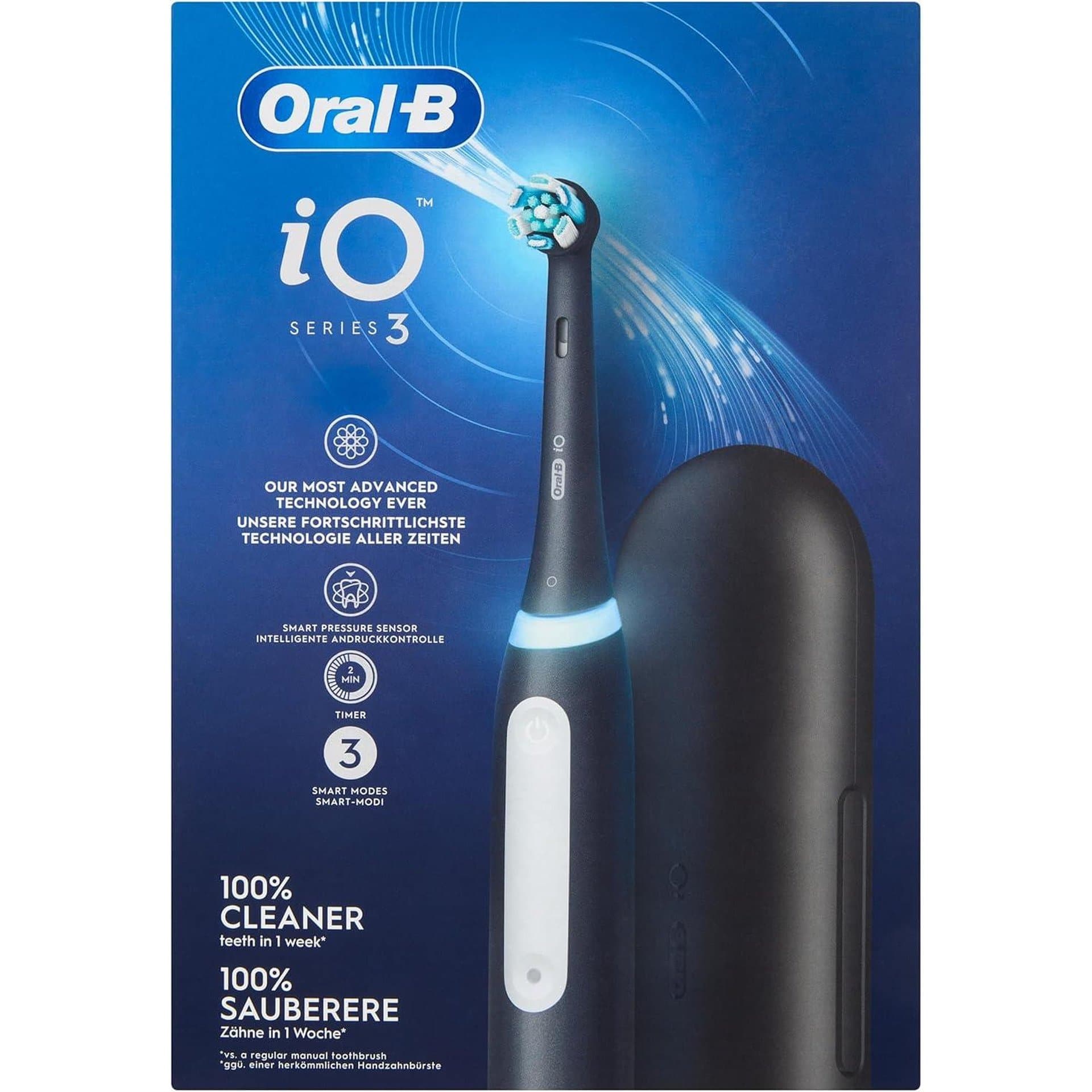 Електрическа четка за зъби - Oral B iO 3 презареждаема черен цвят