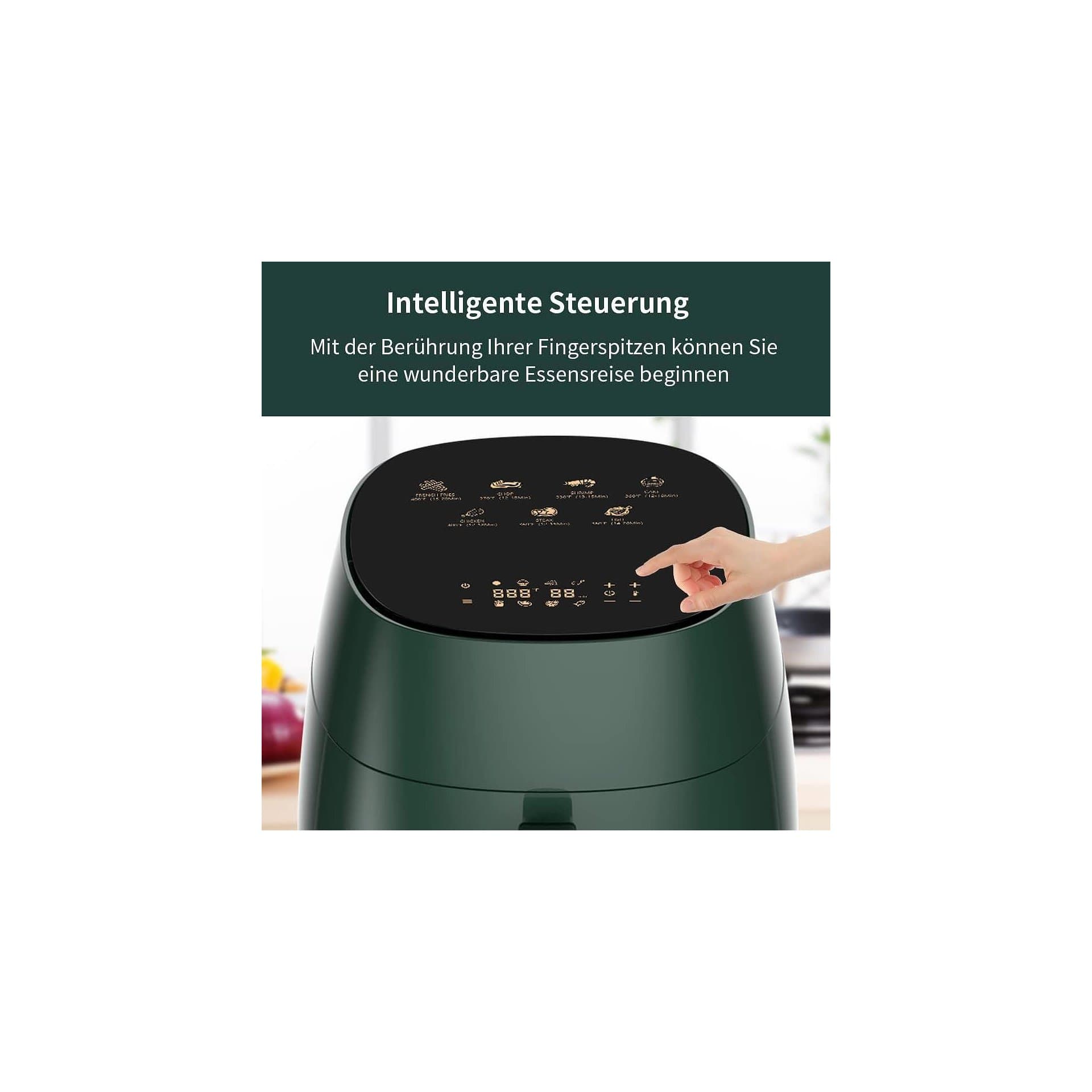 Фритюрник с горещ въздух 4.5L 1400W дигитален дисплей