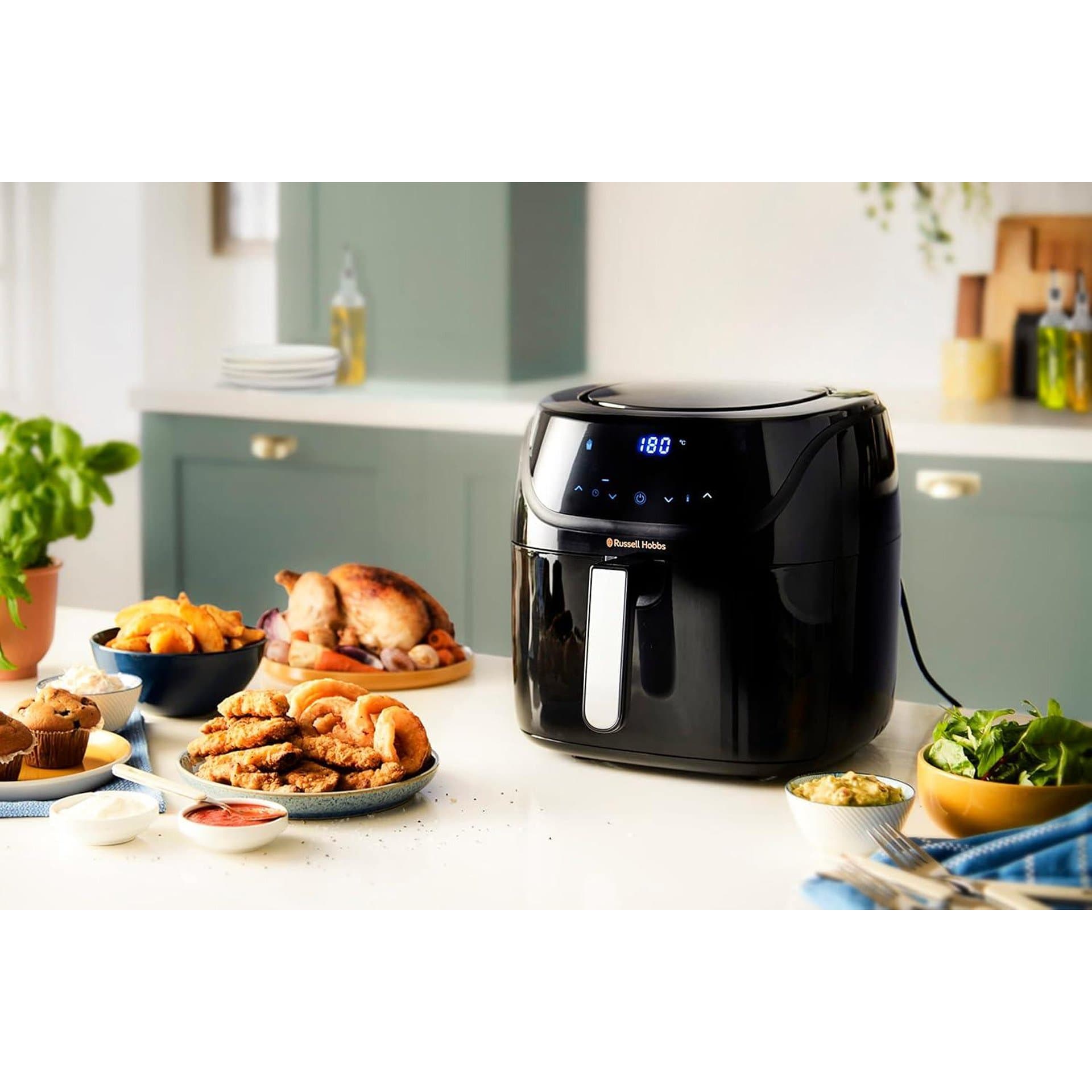 Фритюрник с горещ въздух – Russell Hobbs SatisFry XXL 8 L Rapid AirFryer 27170-56 1800 W 10 програми 220 °C 5