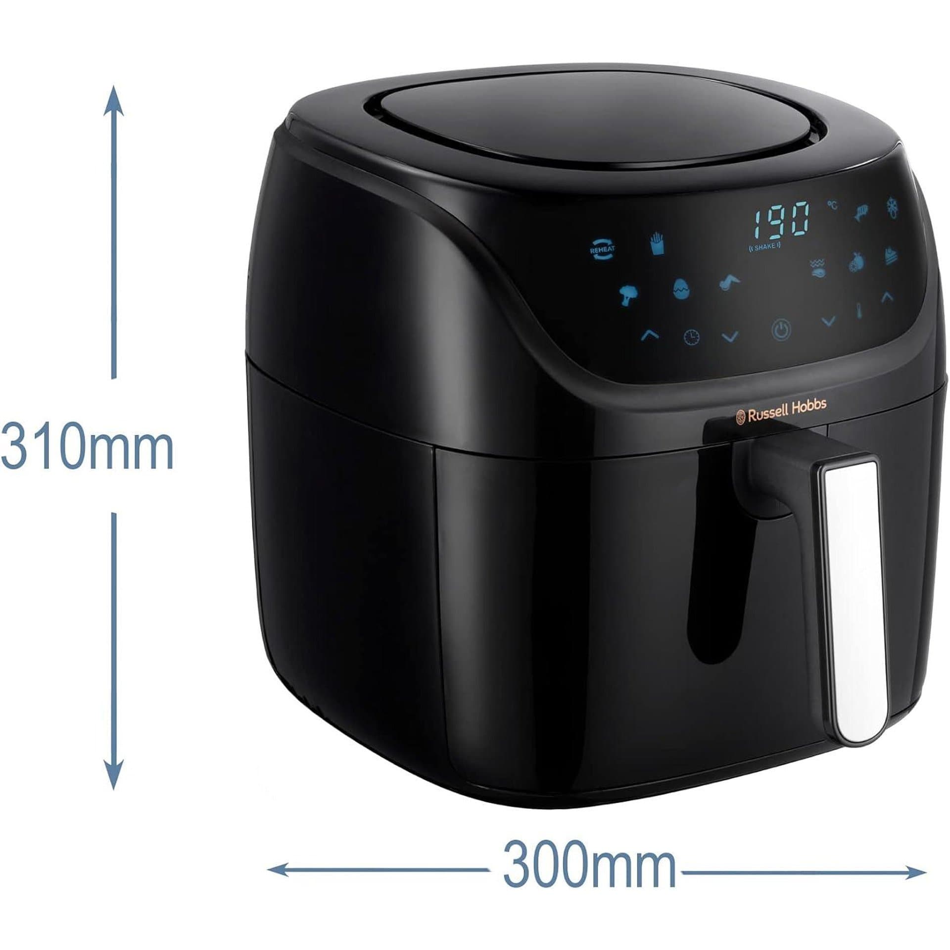 Фритюрник с горещ въздух – Russell Hobbs SatisFry XXL 8 L Rapid AirFryer 27170-56 1800 W 10 програми 220 °C 8