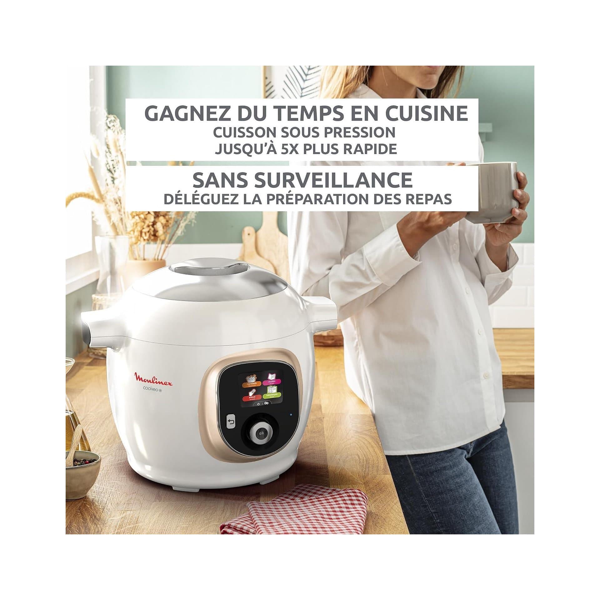 Мултикукър - Moulinex Cookeo CE85CA10, 6 L, 1600 W, 150 рецепти 5