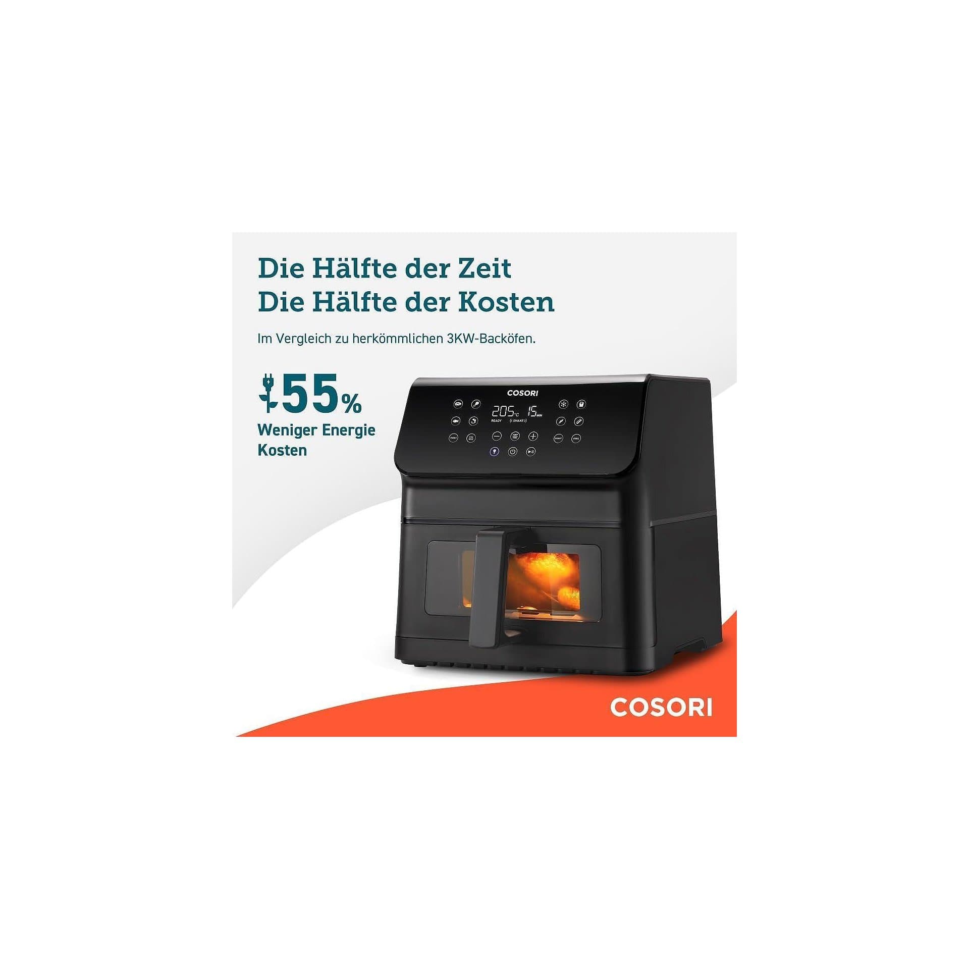 Фритюрник с горещ въздух - COSORI CAF-P652-KEU 6.2 L 1700 W 12 режима прозорец 4