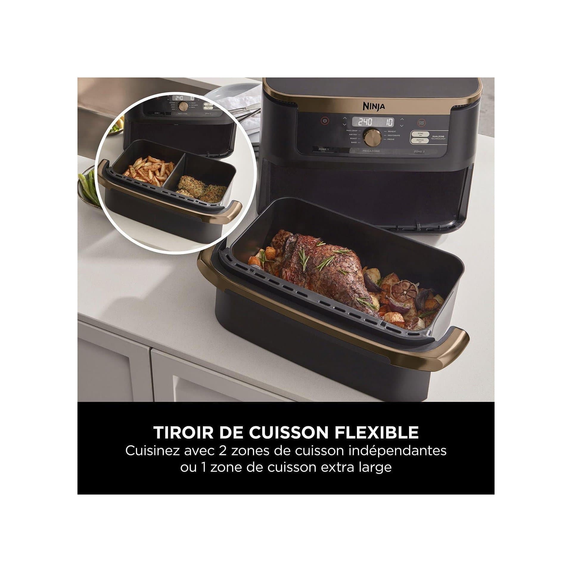Фритюрник с горещ въздух - Ninja Foodi FlexDrawer Dual Zone AF500EUCP 10,4 L 7-в-1 6
