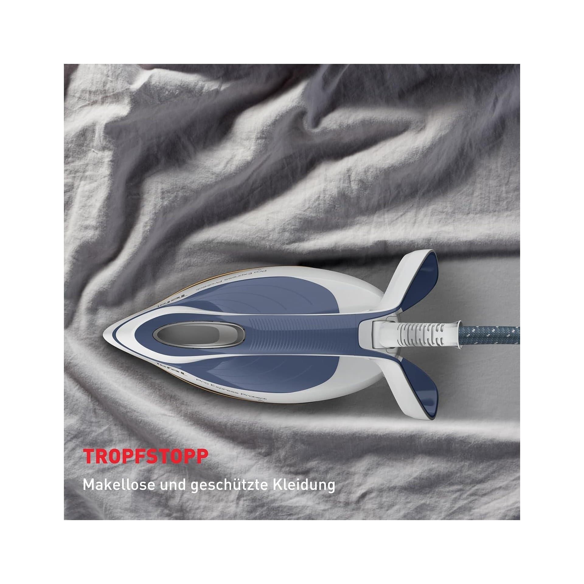 Ютия с парогенератор – Tefal Pro Express Protect GV9225 7.6 bar 140 g/мин 550 g/мин силен поток пара антиваровиков колектор вертикална пара 4