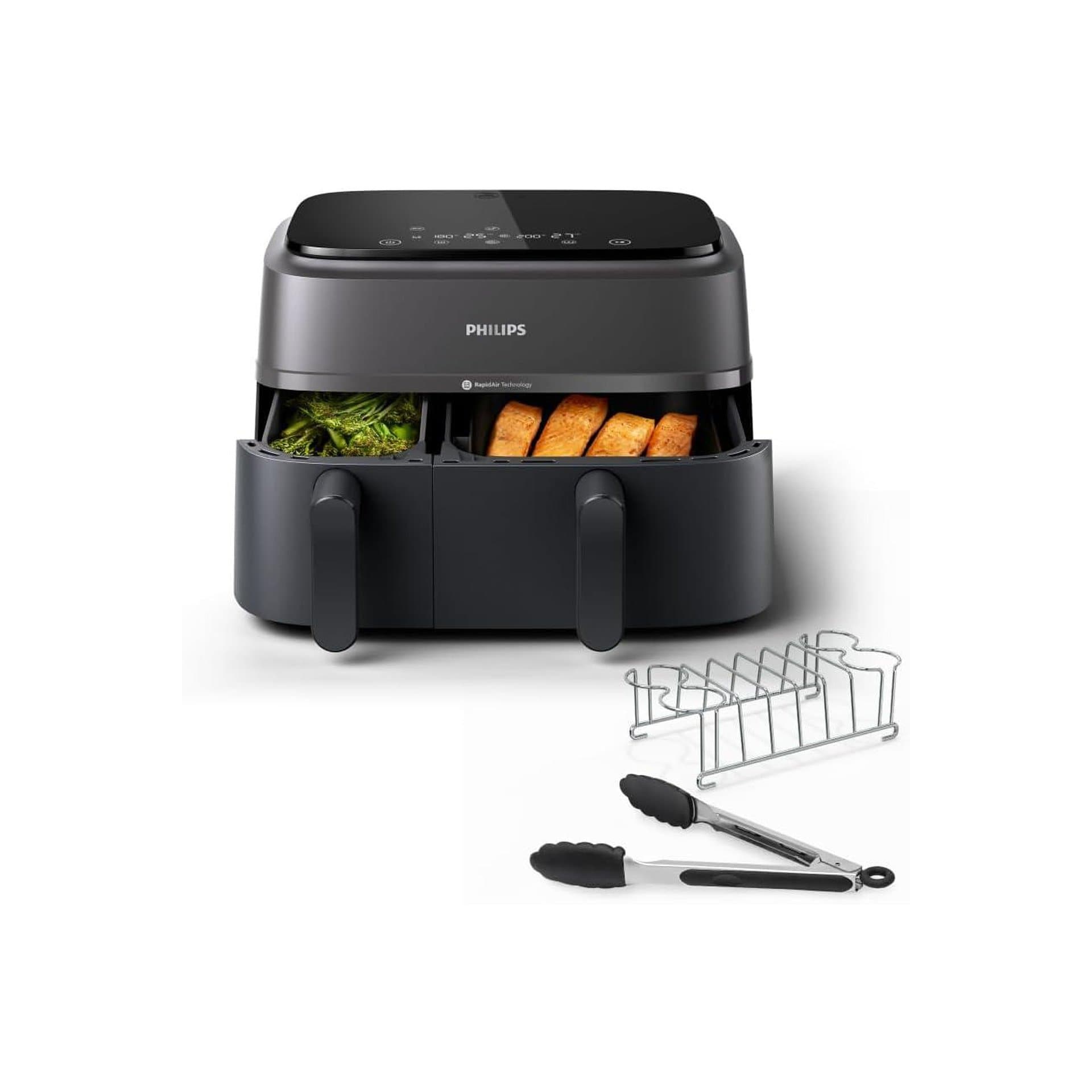 Фритюрник с горещ въздух - Philips NA350/03 9 L два коша RapidAir технология 2