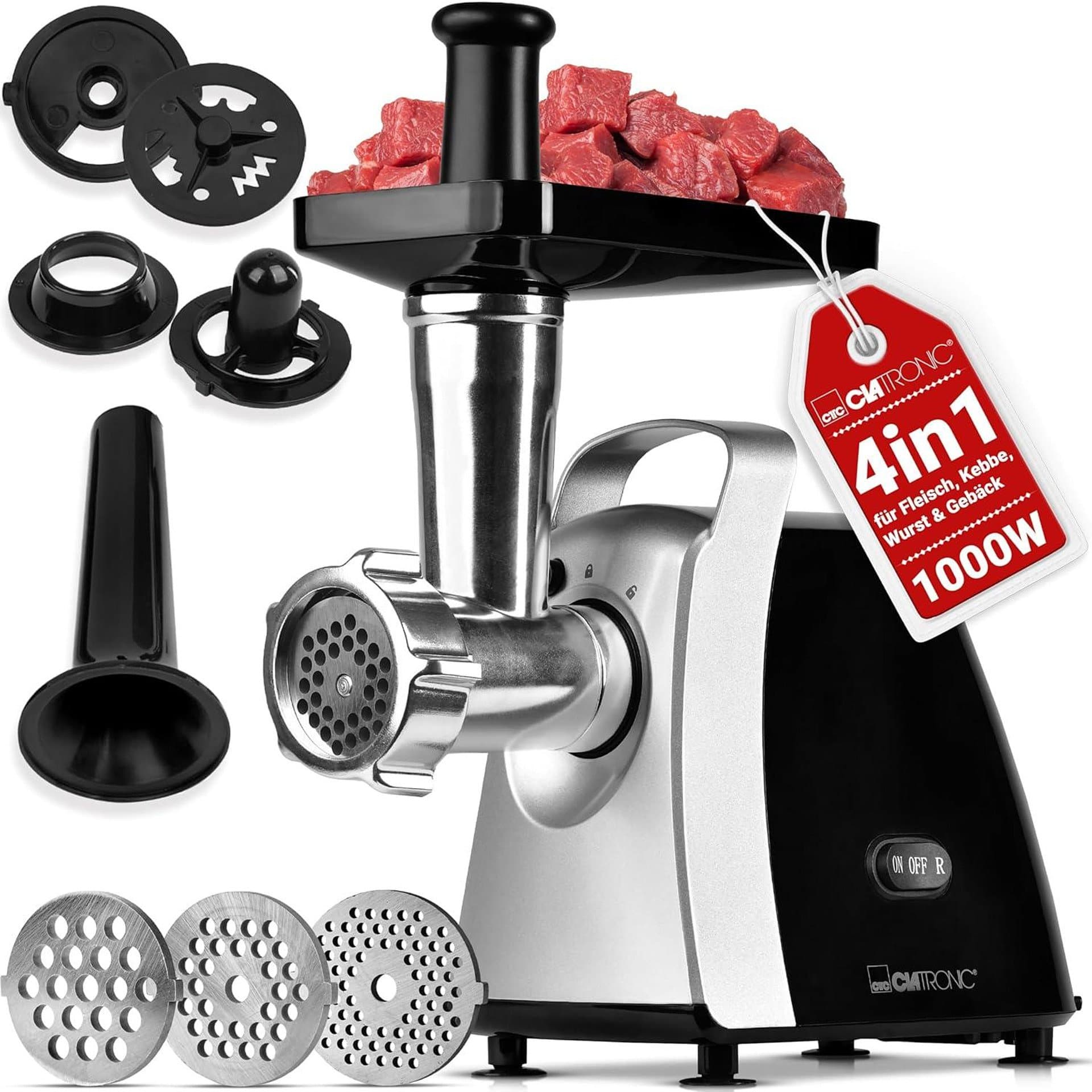 Месомелачка – Clatronic FW 3803 1000 W с метален шнек, 3 метални диска и функция реверс 7