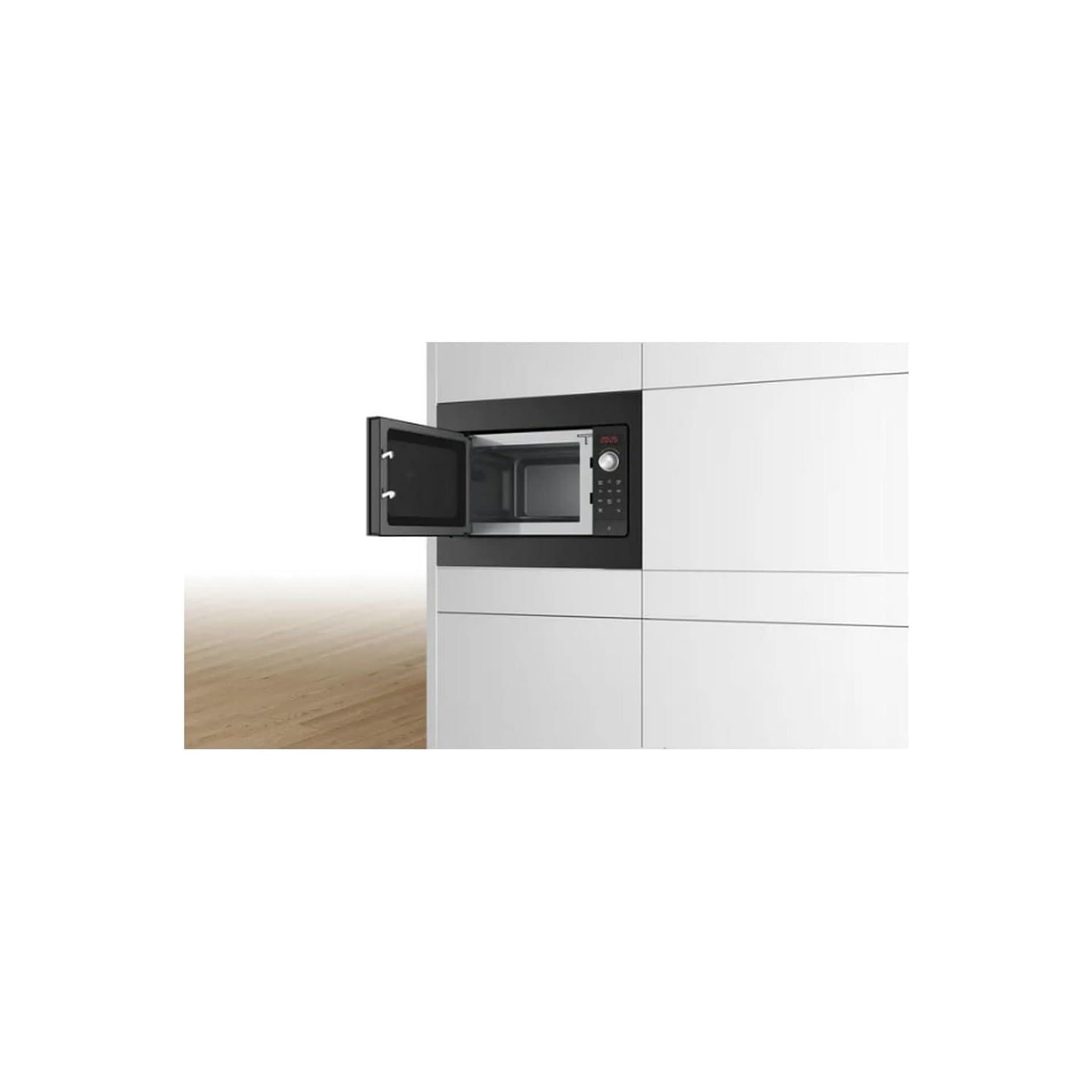 Микровълнова фурна за вграждане - Bosch BFL523MB3F Serie 2 20 L Черен 2