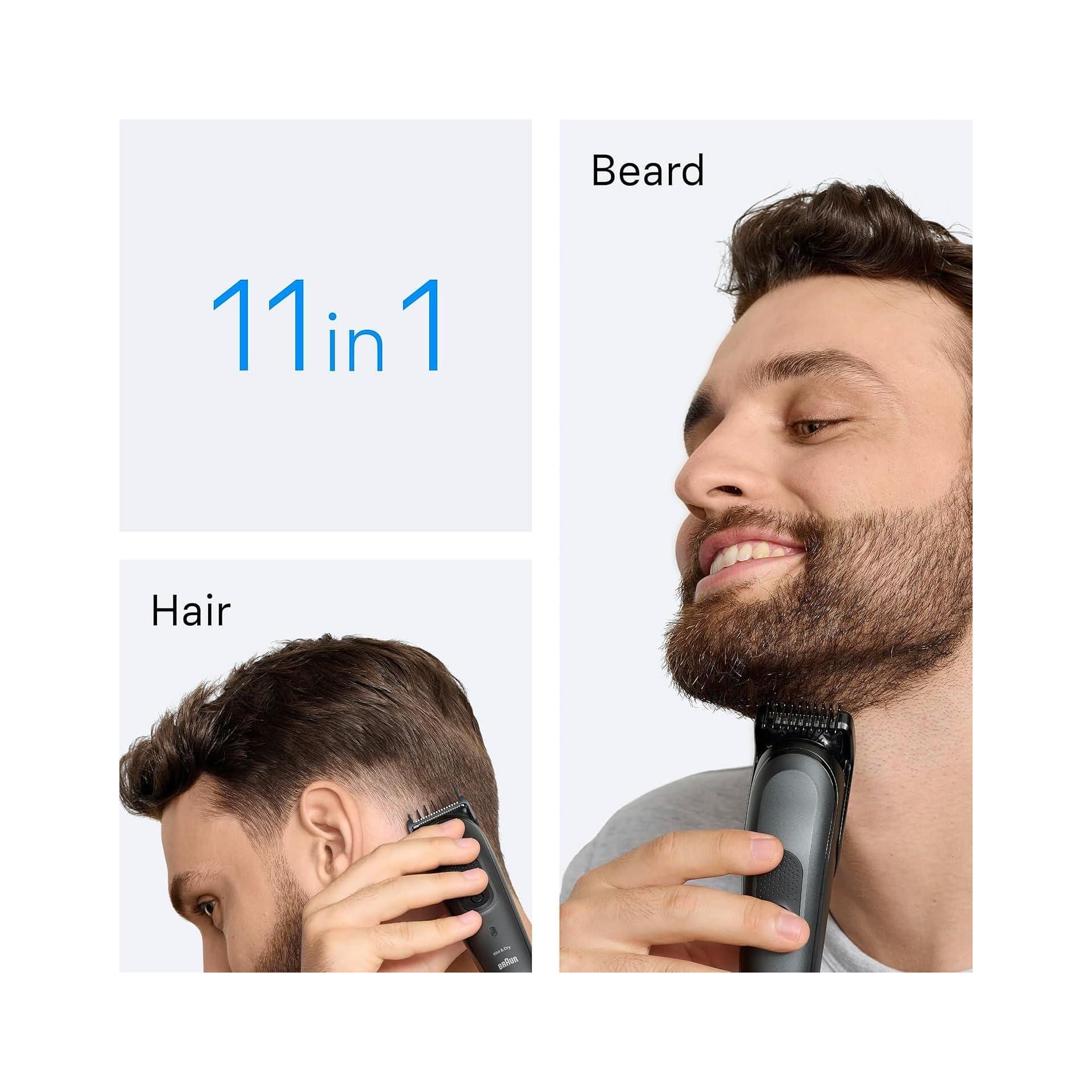 Тример - Braun AIO3565 50 min батерия 14 дължини 3-21 mm водоустойчив 4