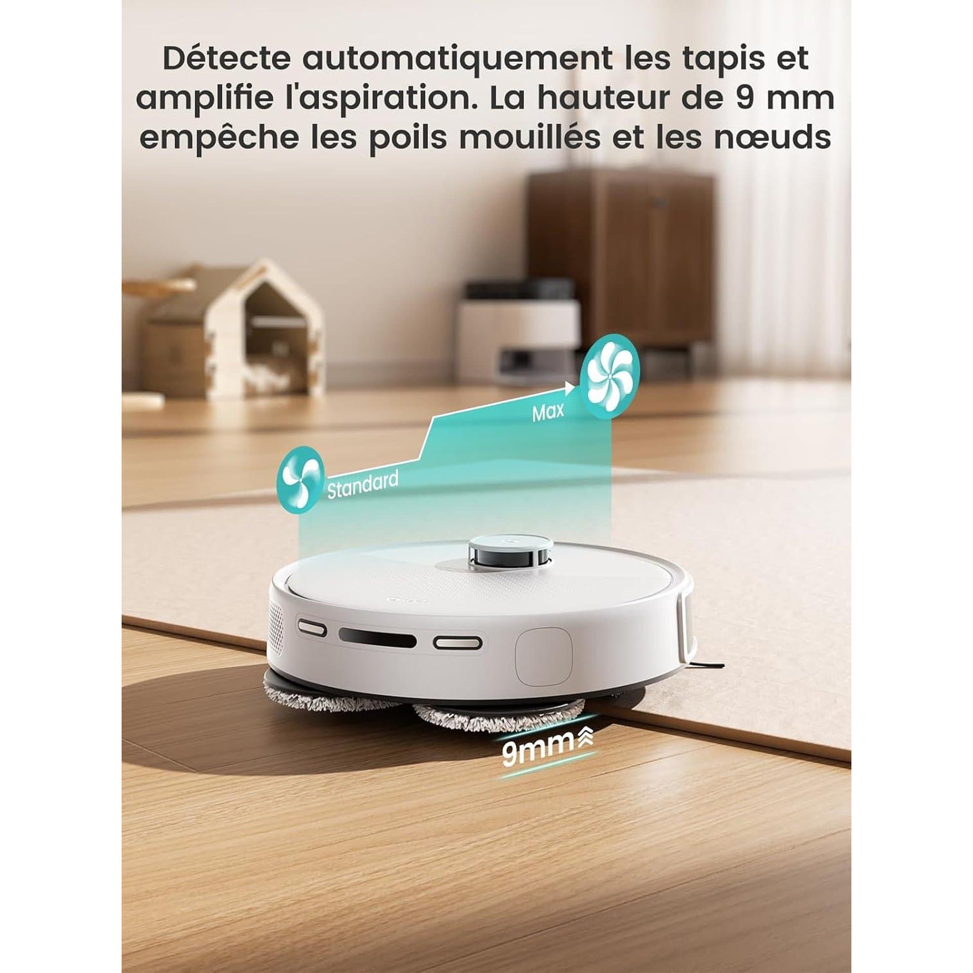 Робот прахосмукачка и моп – LEFANT M3 Gen2, 12 000 Pa, LiDAR навигация, автоматична станция 4