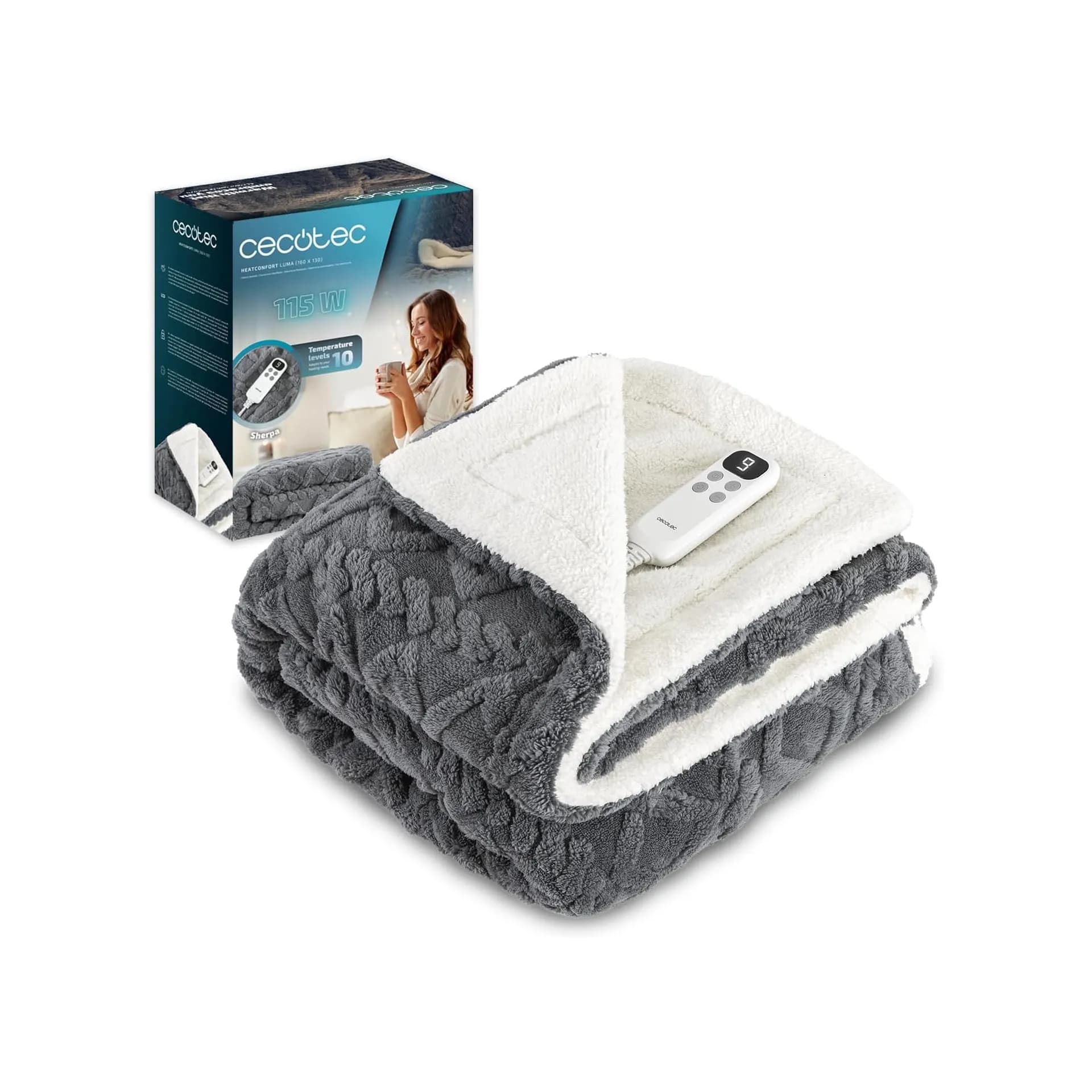 Електрическо одеяло - Cecotec HeatComfort Luma 160 x 130 cm 10 степени 2