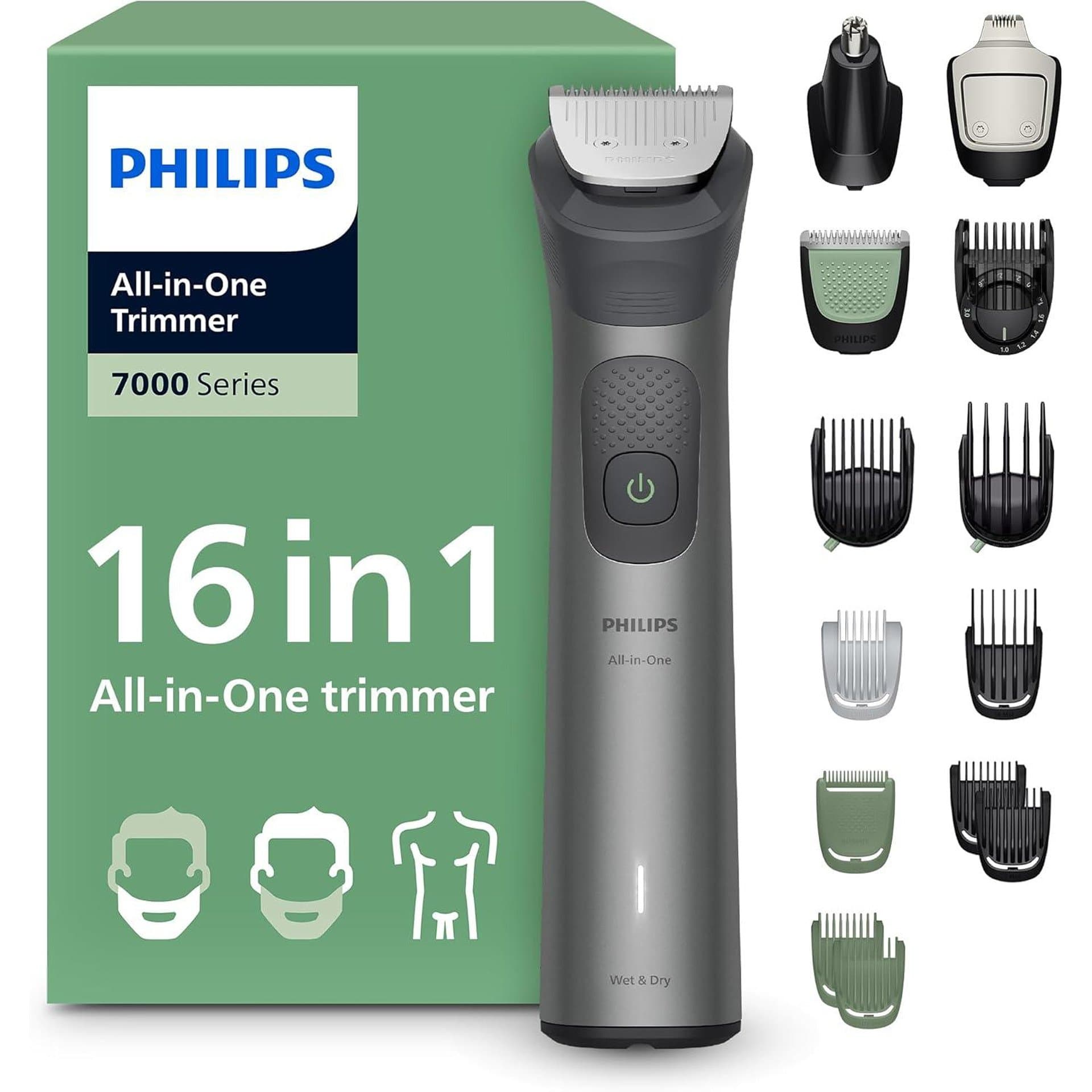 Тример - Philips MG7931 15 Multigroom Series 7000 16 в 1 120 min Li Ion
