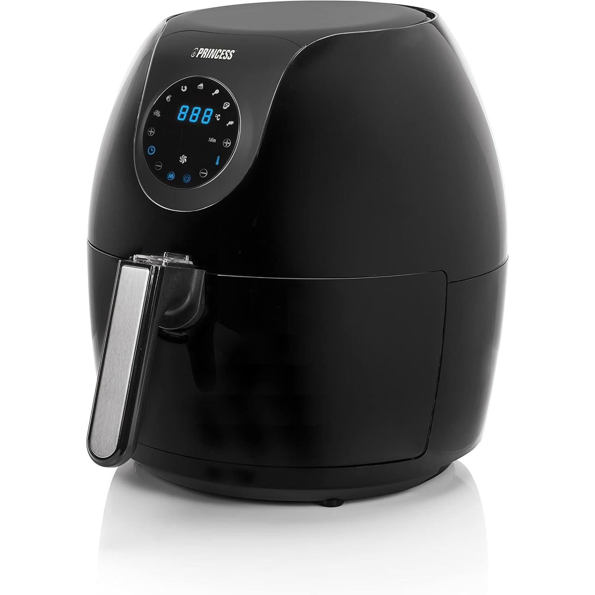 Фритюрник с горещ въздух – Princess Aerofryer XXL 182050 – 5.2L, 1700W, 7 програми, дигитален тъчскрийн, черен